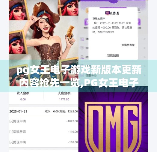 pg女王电子游戏新版本更新内容抢先一览,PG女王电子游戏新版本震撼上线！玩法升级、福利拉满，玩家直呼太香了！